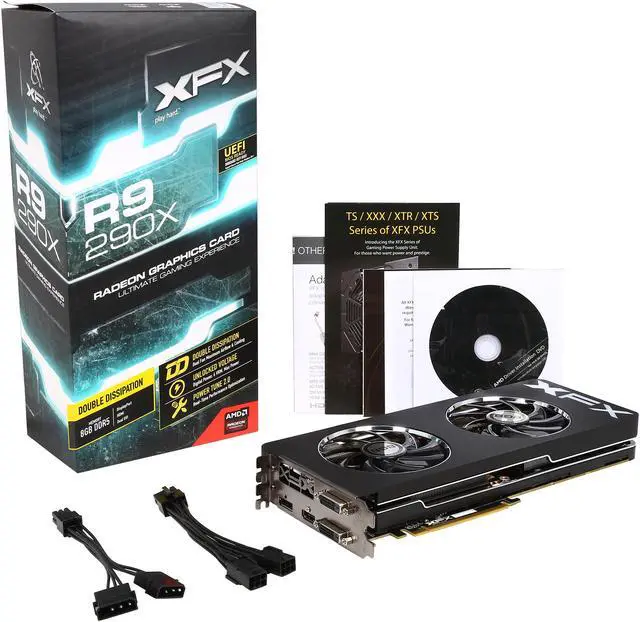 Alt view image 6 of 6 - XFX Radeon R9 290X 8GB DDR5 PCI Express 3.0 Graphics Card R9-290X-8DFD