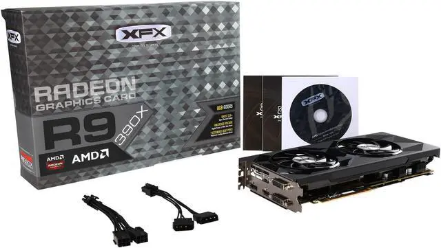 Alt view image 7 of 6 - XFX Radeon R9 390X 8GB GDDR5 PCI Express 3.0 CrossFireX Support Graphics Card R9-390X-8256
