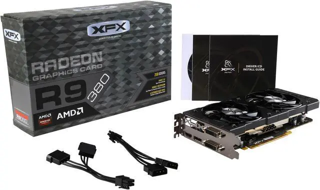 Alt view image 7 of 6 - XFX Radeon R9 380 2GB GDDR5 PCI Express 3.0 CrossFireX Support Graphics Card R9-380P-2255