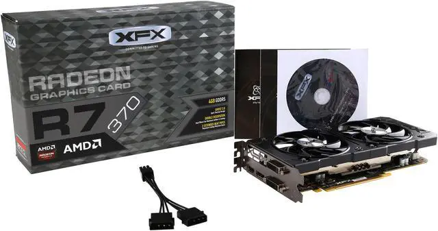 Alt view image 6 of 6 - XFX Radeon R7 370 4GB GDDR5 PCI Express 3.0 CrossFireX Support Graphics Card R7-370P-4255