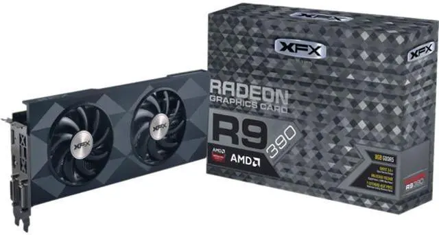 Main image of XFX Radeon R9 390 Graphic Card - 1.05 GHz Core - 8 GB GDDR5 SDRAM - PCI Express 3.0 - Dual Slot Space Required