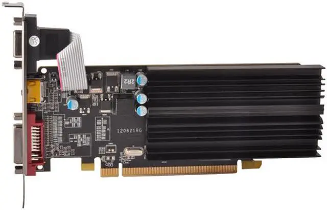 Alt view image 2 of 4 - XFX Radeon HD 6450 1GB GDDR3 PCI Express 2.1 CrossFireX Support Low Profile Graphics Card HD-645X-ZQHP