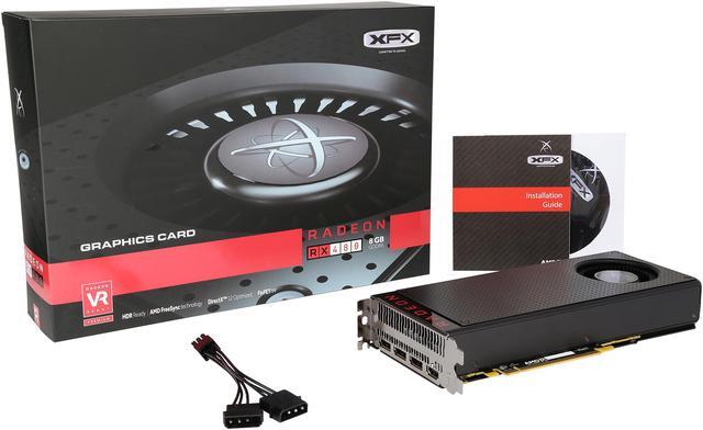 Alt view image 7 of 6 - XFX Radeon RX 480 8GB GDDR5 PCI Express 3.0 CrossFireX Support Graphics Card RX480M8BFA6