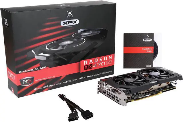 Alt view image 8 of 7 - XFX Radeon RX 470 RS Triple X DirectX 12 RX-470P436BM 4GB 256-Bit GDDR5 PCI Express 3.0 CrossFireX Support Video Card