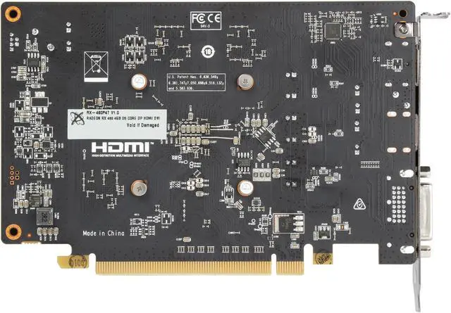 Alt view image 4 of 5 - XFX Radeon RX 460 4GB GDDR5 PCI Express 3.0 CrossFireX Support Graphics Card RX-460P4TFG5