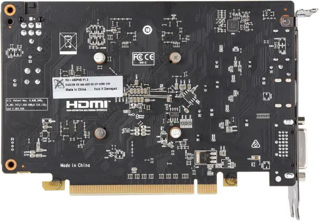 Alt view image 4 of 6 - XFX Radeon RX 460 True OC DirectX 12 RX-460P4SFG5 4GB 128-Bit GDDR5 PCI Express 3.0 CrossFireX Support Video Card