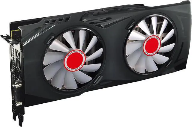 Alt view image 3 of 5 - XFX GTR-S Black Edition Radeon RX 580 DirectX 12 RX-580A8DBW6 8GB OC+ 1450 MHz White LED Fans and XFX Backplate 256-Bit DDR5 PCI Express 3.0 CrossFireX Support Video Card