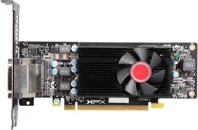 Alt view image 3 of 4 - XFX Radeon RX 550 4GB DDR5 PCI Express 3.0 Graphics Card RX-550P4LFG5