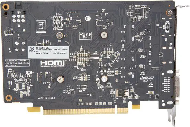 Alt view image 4 of 6 - XFX Radeon RX 560 2GB 128-Bit DDR5 PCI Express 3.0 Video Card, RX-560D2SFG5