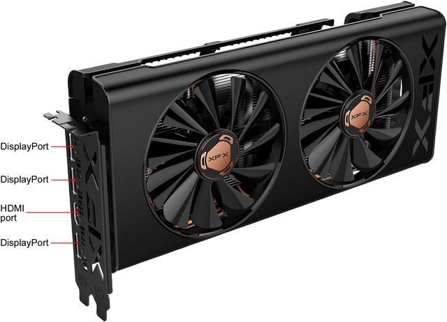 Alt view image 2 of 4 - XFX Radeon RX 5500 XT 8GB GDDR6 PCI Express 4.0 ATX Graphics Card RX-55XT8DFD6