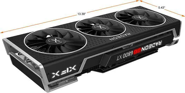 Alt view image 4 of 6 - XFX SPEEDSTER MERC319 AMD Radeon RX 6800 XT CORE Gaming Graphics Card with 16GB GDDR6 HDMI 3 x DP, AMD RDNA 2 (RX-68XTALFD9)