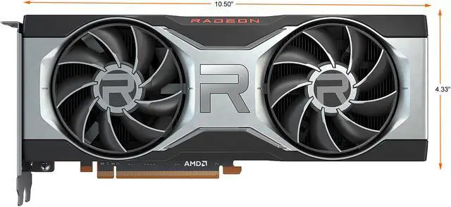 Alt view image 2 of 6 - XFX Radeon RX 6700 XT Gaming Graphics Card with 12GB GDDR6 Memory, Powered by AMD RDNA 2, HDMI 2.1 (RX-67TMYDFD8)