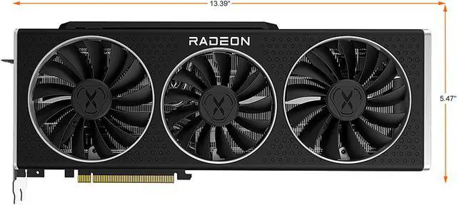 Alt view image 3 of 8 - XFX SPEEDSTER MERC319 AMD Radeon RX 6900 XT LIMITED BLACK Gaming Graphics Card with 16GB GDDR6, AMD RDNA 2, RX-69XTACSD9
