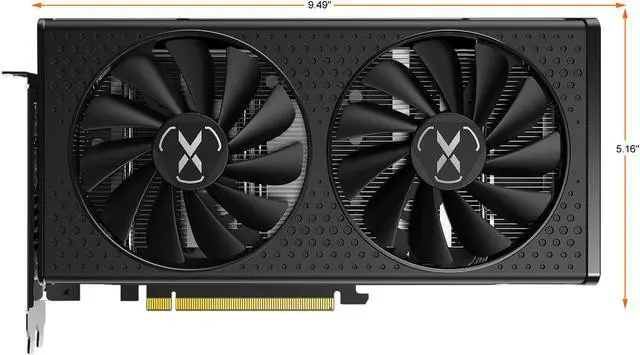 Alt view image 2 of 5 - XFX SPEEDSTER SWFT210 Radeon RX 6600 XT 8GB GDDR6 PCI Express 4.0 Graphics Card RX-66XT8DFDQ