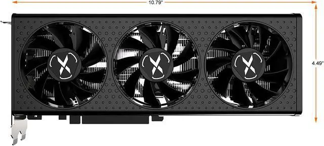 Alt view image 2 of 6 - XFX SPEEDSTER QICK308 RADEON RX 6600 XT BLACK Gaming Graphics Card with 8GB GDDR6 HDMI 3xDP, AMD RDNA 2 (RX-66XT8LBDQ)
