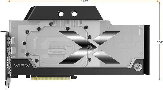 Alt view image 8 of 8 - XFX Speedster ZERO AMD Radeon RX 6900 XT EKWB RGB Waterblock Limited Edition RGB Gaming Graphics Card with 16GB GDDR6, AMD RDNA 2 - RX-69XTAWBD9