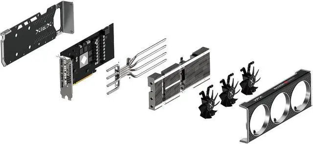 Alt view image 10 of 11 - XFX SPEEDSTER MERC308 Radeon RX 6650 XT 8GB GDDR6 PCI Express 4.0 Graphics Card RX-665X8TBDY