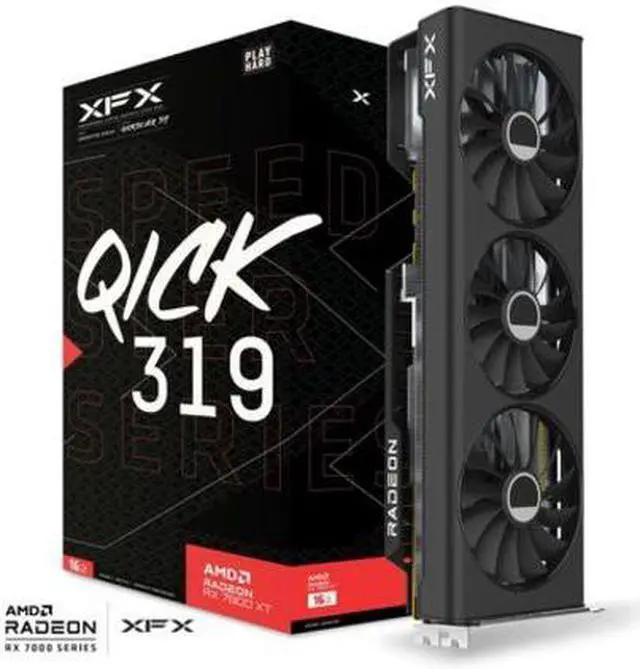 Alt view image 7 of 7 - XFX SPEEDSTER QICK319 Radeon RX 7800 XT 16GB GDDR6 PCI Express 4.0 x16 ATX Graphics Card RX-78TQICKF9