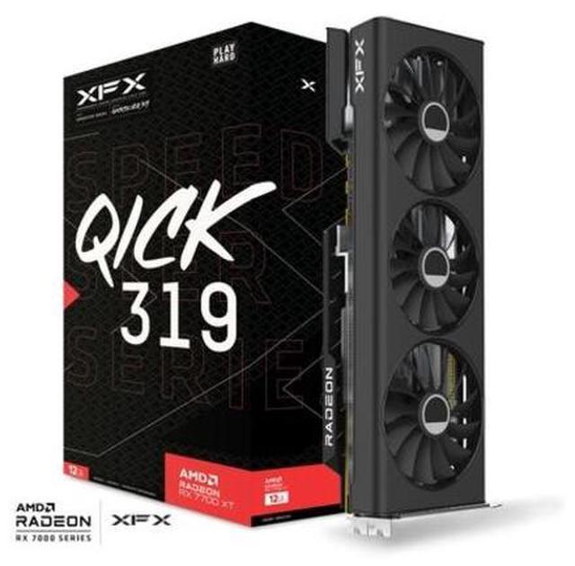 Alt view image 7 of 7 - XFX SPEEDSTER QICK319 Radeon RX 7700 XT 12GB GDDR6 PCI Express 4.0 x16 ATX Graphics Card RX-77TQICKB9