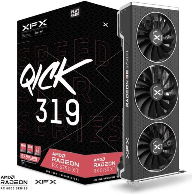 Alt view image 16 of 16 - XFX SPEEDSTER QICK319 RADEON RX 6750 XT CORE Gaming Graphics Card