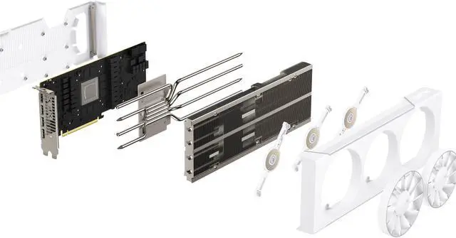 Alt view image 6 of 10 - XFX QUICKSILVER Magnetic Air Radeon RX 7800 XT 16GB GDDR6 PCI Express 4.0 x16 ATX Graphics Card RX-78TMAIRW9