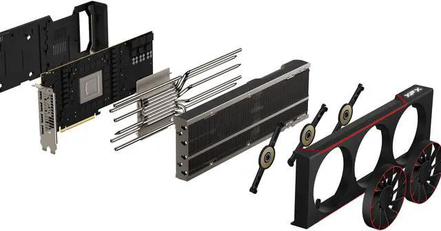 Alt view image 6 of 10 - XFX MERCURY Magnetic Air Radeon RX 7900 XTX 24GB GDDR6 PCI Express 4.0 x16 Graphics Card RX-79XMAIRB9