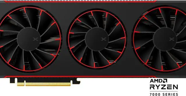 Alt view image 2 of 10 - XFX QUICKSILVER Magnetic Air Radeon RX 7800 XT 16GB GDDR6 PCI Express 4.0 x16 ATX Graphics Card RX-78TMAIRF9