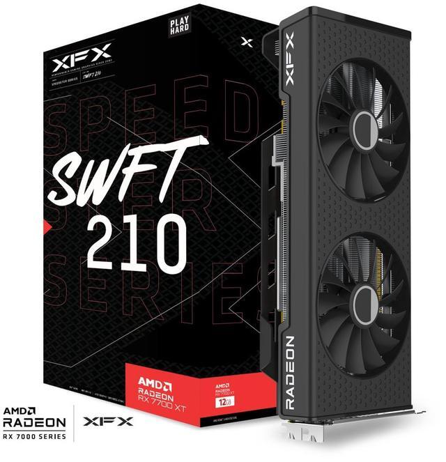 Alt view image 6 of 6 - XFX SPEEDSTER SWFT210 RADEON RX 7700XT, 12GB GDDR6 HDMI 3xDP, AMD RDNA 3 Gaming Graphics Card