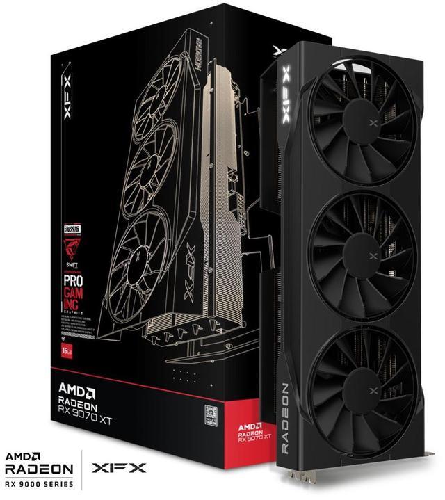 Alt view image 4 of 5 - XFX Swift AMD Radeon RX 9070XT RNDA 4 16GB 256-Bit GDDR6 PCI-Express 5.0 RDNA 4 White Graphics Card RX-97TSWF3B9