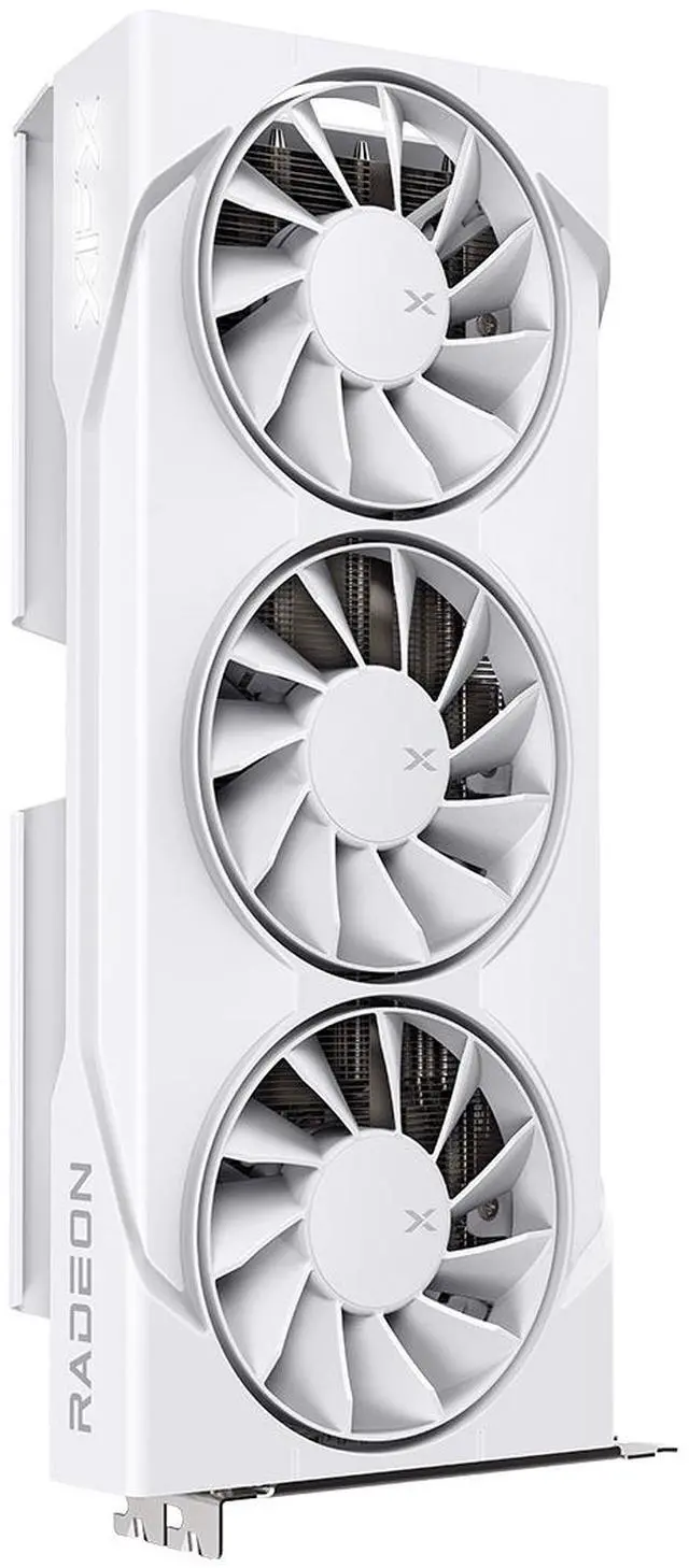 Alt view image 4 of 5 - XFX SWIFT AMD Radeon RX 9060 XT OC White Triple Fan Gaming Edition with 16GB GDDR6 HDMI 2xDP, AMD RDNA 4 RX 9060XT 16GB