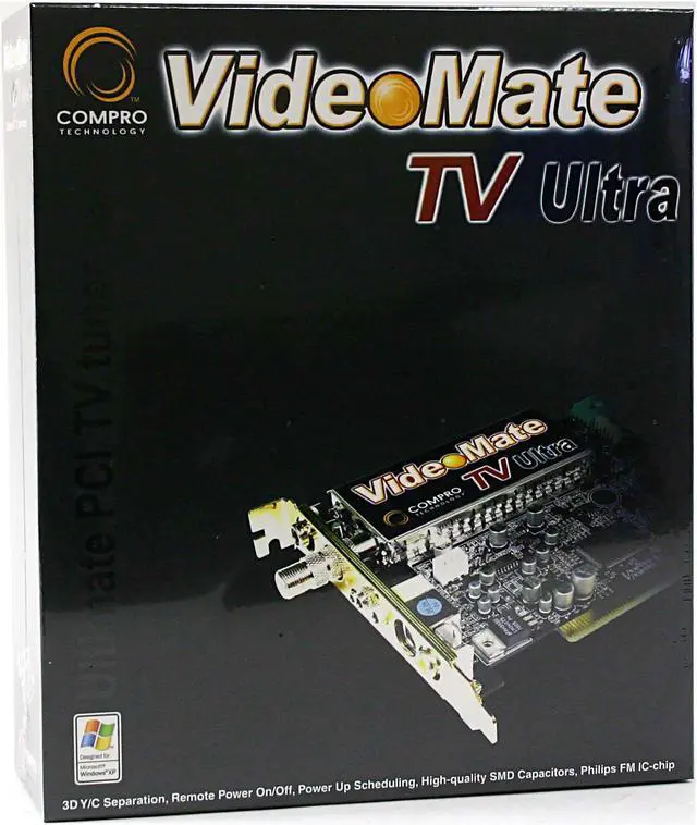 Alt view image 5 of 5 - COMPRO VideoMate TV ULTRA TV Tuner Card, REMOTE