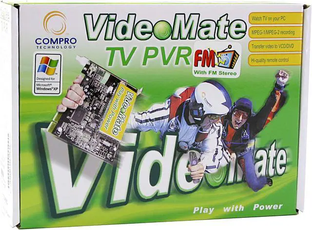 Alt view image 5 of 6 - COMPRO VideoMate TV PVR/FM TV Tuner Card, REMOTE