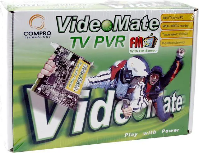 Alt view image 6 of 6 - COMPRO VideoMate TV PVR/FM TV Tuner Card, REMOTE