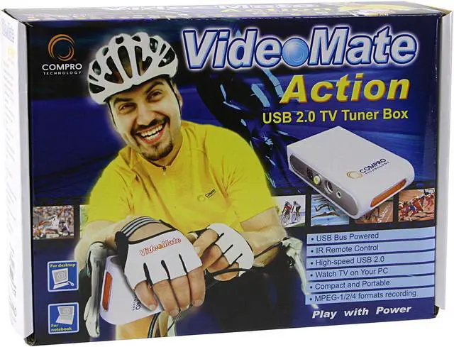 Alt view image 5 of 5 - COMPRO VideoMate Action Compact TV tuner box