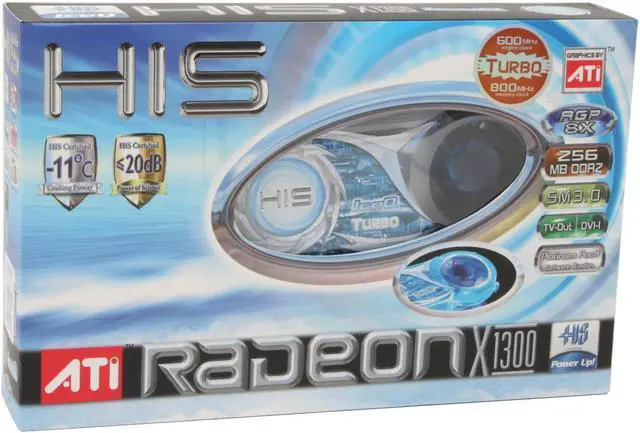 Alt view image 6 of 6 - HIS Radeon X1300 256MB GDDR2 AGP 4X/8X Graphics Card H130QT256AN