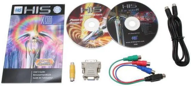 Alt view image 4 of 5 - HIS Radeon X1300 512MB (128MB Onboard) GDDR2 PCI Express x1 Graphics Card H130HMF128E1N
