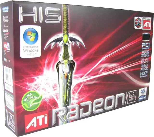 Alt view image 4 of 4 - HIS Radeon X1950PRO 256MB GDDR3 PCI Express x16 CrossFireX Support Graphics Card H195PRF256DDN-R