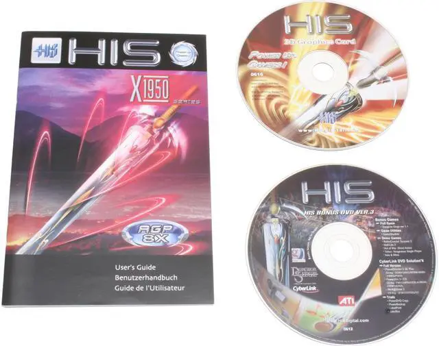 Alt view image 6 of 7 - HIS Radeon X1950PRO 512MB GDDR3 AGP 4X/8X Graphics Card H195PRF512DDAN-R