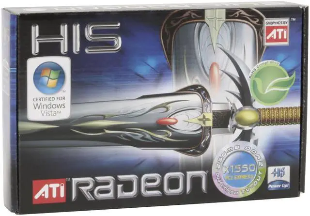 Alt view image 6 of 6 - HIS Radeon X1550 256MB GDDR2 PCI Express x16 CrossFireX Support Graphics Card H155H256N-R