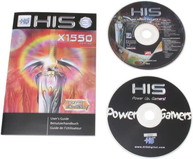 Alt view image 6 of 7 - HIS Radeon X1550 512MB(256MB on board) GDDR2 PCI Express x1 Low Profile Graphics Card H155HMF256EDDE1LN-R