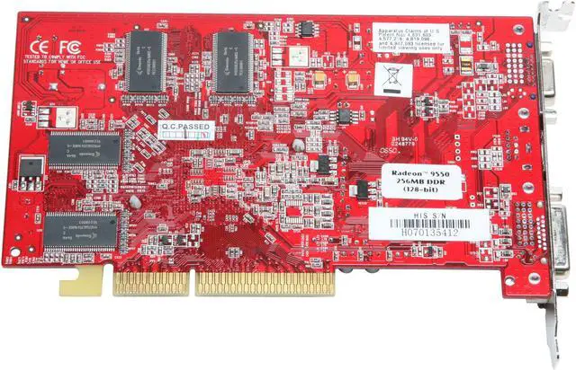 Alt view image 3 of 5 - HIS Radeon 9550 256MB DDR AGP 4X/8X Graphics Card H955H256-1TOAN