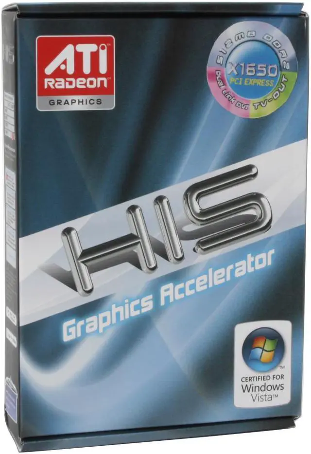 Alt view image 6 of 6 - HIS Radeon X1650 512MB GDDR2 PCI Express x16 CrossFireX Support Graphics Card H165F512N-R