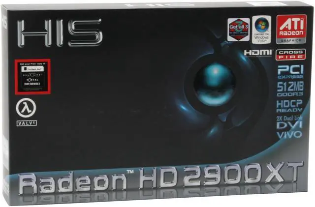 Alt view image 7 of 7 - HIS Radeon HD 2900XT 512MB GDDR3 PCI Express x16 CrossFireX Support Graphics Card H290XT512DVN-R