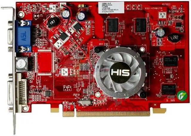Alt view image 3 of 6 - HIS Radeon X1550 512MB GDDR2 PCI Express x16 Graphics Card H155F512N-R