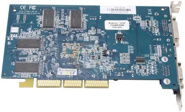 Alt view image 3 of 5 - HIS Radeon 9250 256MB DDR AGP 4X/8X Graphics Card H925H256-1TOAN