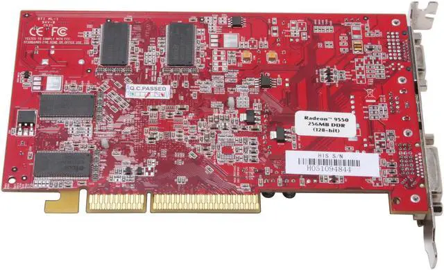 Alt view image 4 of 6 - HIS Radeon 9550 256MB DDR AGP 4X/8X Graphics Card H955F256-1TOAN