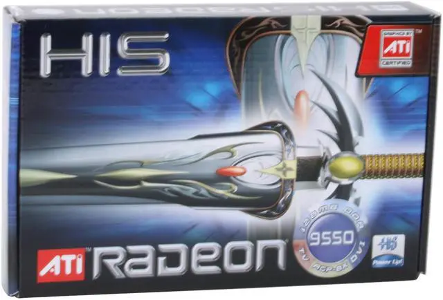 Alt view image 5 of 5 - HIS Radeon 9550 128MB DDR AGP 8X Graphics Card H955H128E1TOAN