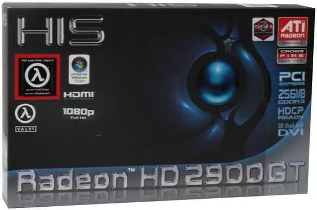 Alt view image 8 of 8 - HIS Radeon HD 2900GT 256MB GDDR3 PCI Express x16 CrossFireX Support Graphics Card H290GT256DDN-R