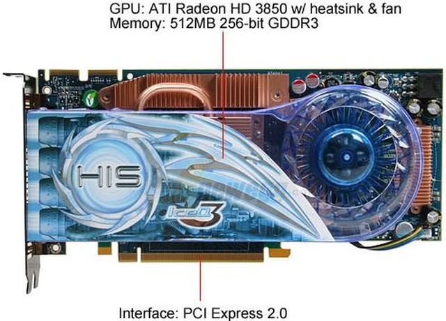 HIS Radeon HD 3850 Graphics Card H385QX512NP - Newegg.com