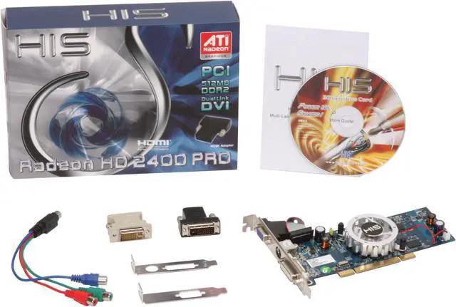 Alt view image 5 of 5 - HIS Radeon HD 2400PRO 512MB GDDR2 PCI Graphics Card H24PF512PNP